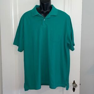 ‎Saddlebred Comfort Flex kelly green polo shirt